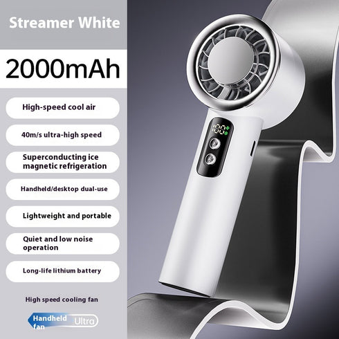 ICE Cooling Handheld Fan – Digital Display
